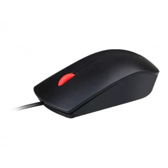 Lenovo Essential USB Wired Mouse, 1600 DPI, 1.8 m, 3 Buttons, Black | Lenovo | Essential USB Mouse | Optical sensor | wired | Black