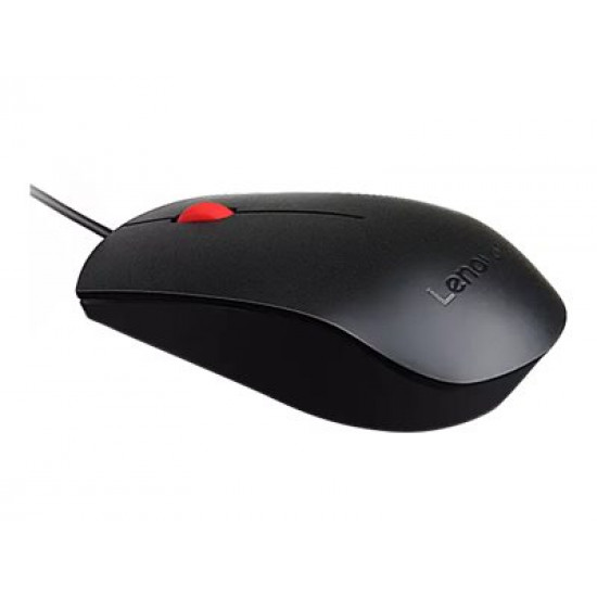 Lenovo Essential USB Wired Mouse, 1600 DPI, 1.8 m, 3 Buttons, Black | Lenovo | Essential USB Mouse | Optical sensor | wired | Black