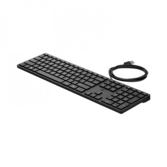 HP 320K USB Wired Keyboard - Black - US/RUS