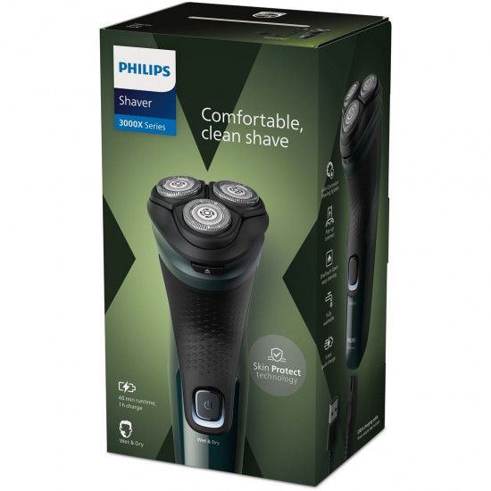 Philips Shaver 3000X Series X3002/00 Wet & Dry Electric Shaver