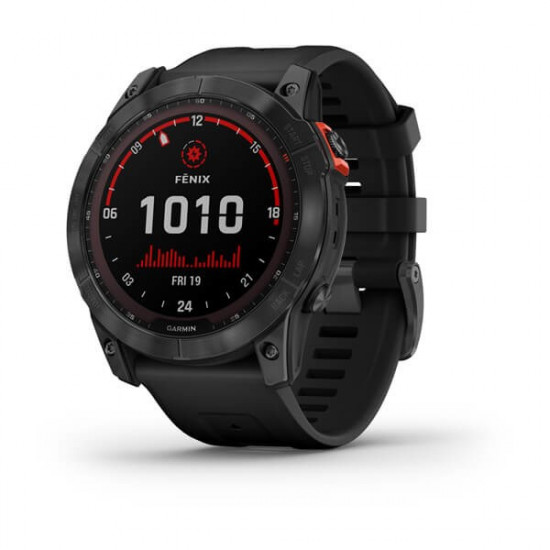 Garmin fenix 7X Solar 3.56 cm (1.4) MIP 51 mm Digital 280 x 280 pixels Touchscreen Grey Wi-Fi GPS (satellite)