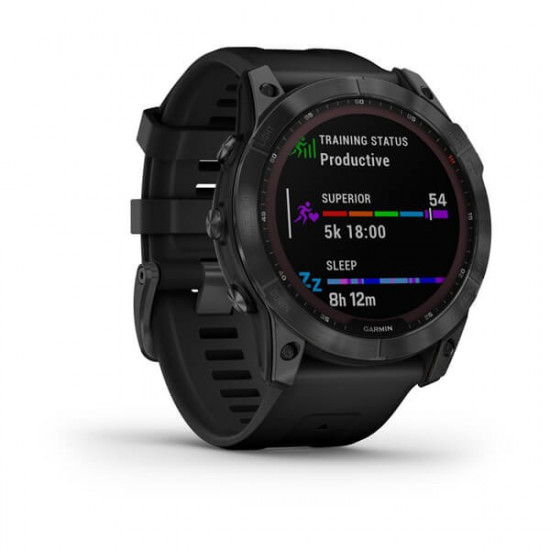 Garmin fenix 7X Solar 3.56 cm (1.4) MIP 51 mm Digital 280 x 280 pixels Touchscreen Grey Wi-Fi GPS (satellite)