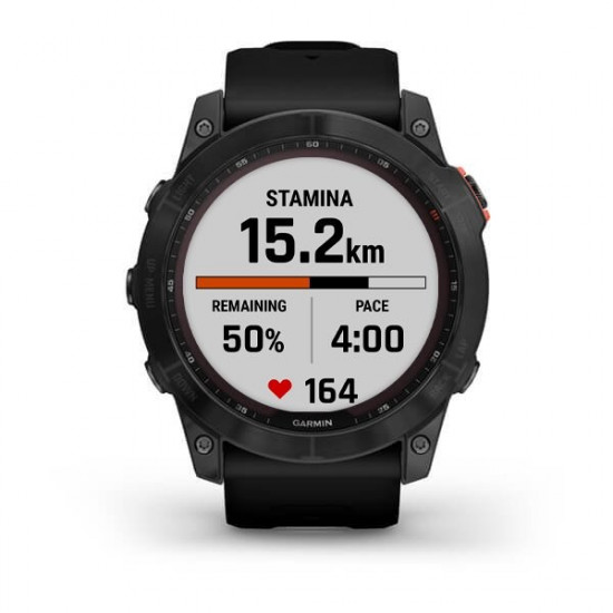 Garmin fenix 7X Solar 3.56 cm (1.4) MIP 51 mm Digital 280 x 280 pixels Touchscreen Grey Wi-Fi GPS (satellite)