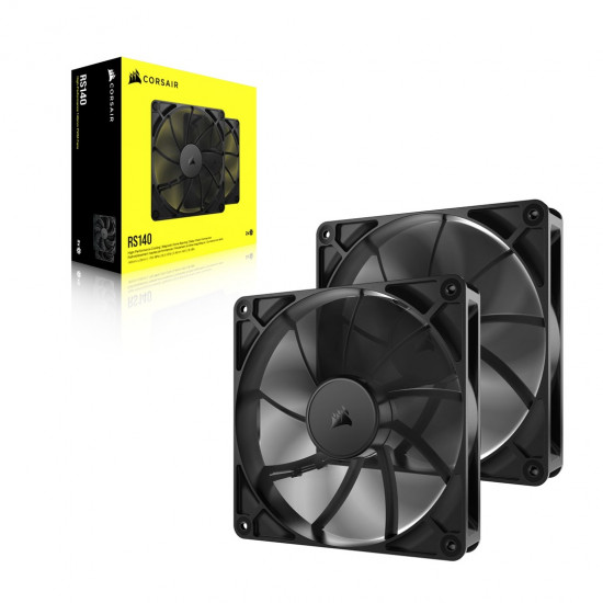 Corsair RS140 Computer case Fan 14 cm Black 2 pc(s)