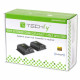 Techly IDATA EXT-E70POED AV extender AV transmitter & receiver Black