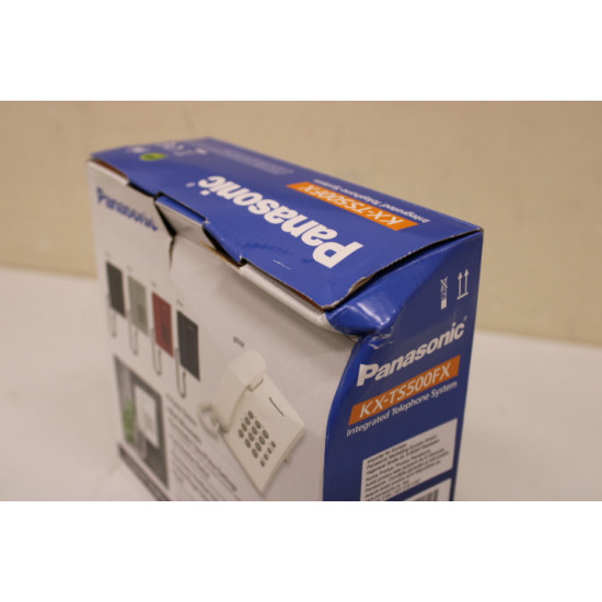 SALE OUT. Panasonic KX-TS500FXW Corded phone, White - DAMAGED PACKAGING | Panasonic | Corded | KX-TS500FX | White | 150 x 200 x 96 mm | 475 g | DAMAGED PACKAGING