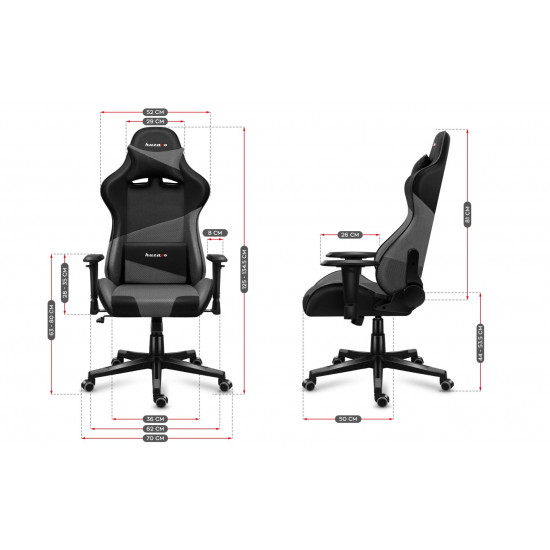 Huzaro Force 6.2 Grey Mesh gaming chair