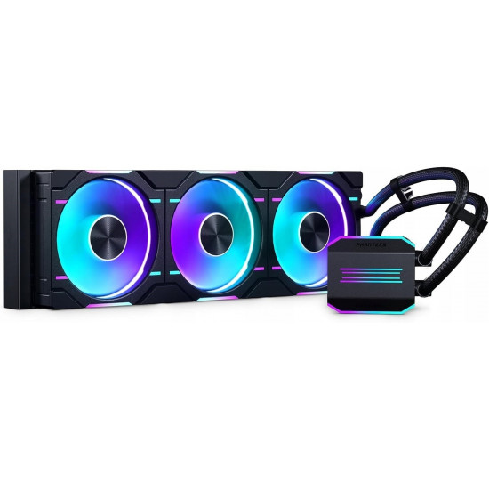 PHANTEKS Glacier One 360D30 DRGB AIO Liquid CPU Cooler, Black