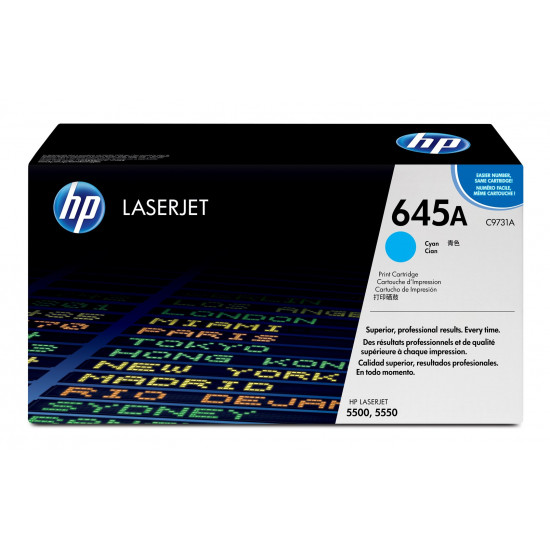 HP 645A Cyan Original LaserJet Toner Cartridge