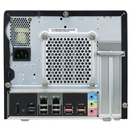 Shuttle XPC cube Barebone SH570R8 - S1200, Intel H570, 1x PCIe X16, 1x PCIe X4, 2x LAN,1x HDMI, 2x DP, 4x 3.5 HDD bays