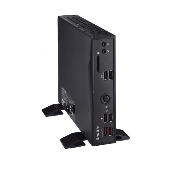 Shuttle XPC slim Barebone DS20U3V2, i3-10110U, 2x LAN (1xGbit, 1x 2.5Gbit),1xCOM,1xHDMI,1xDP, fanless, 24/7 permanent operation