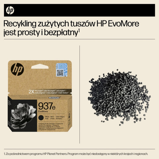 HP 937e EvoMore Black Original Ink Cartridge