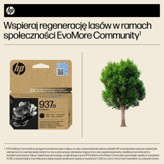 HP 937e EvoMore Black Original Ink Cartridge