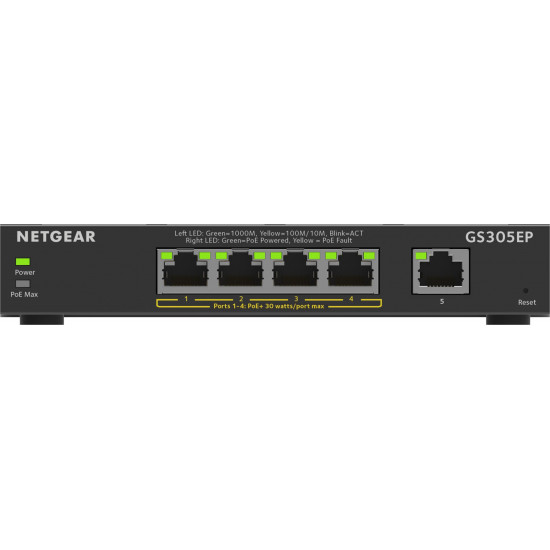 NETGEAR Plus GS305EP - switch - 5 port