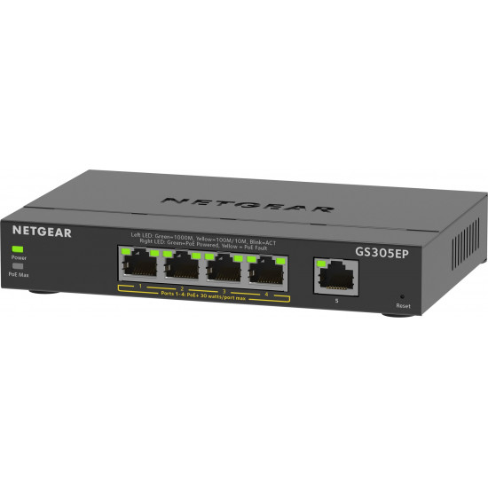 NETGEAR Plus GS305EP - switch - 5 port