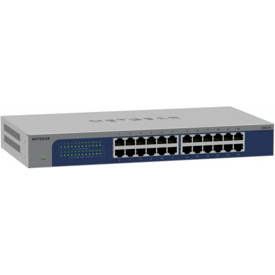 NETGEAR GS524-300EUS network switch Unmanaged Gigabit Ethernet (10/100/1000) Grey