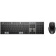 HP 720 Wireless Mouse Keyboard Combo - Multi-Device, Dual-Mode, Programmable, Rechargeable, 4000 dpi - Nightfall Black - ENG