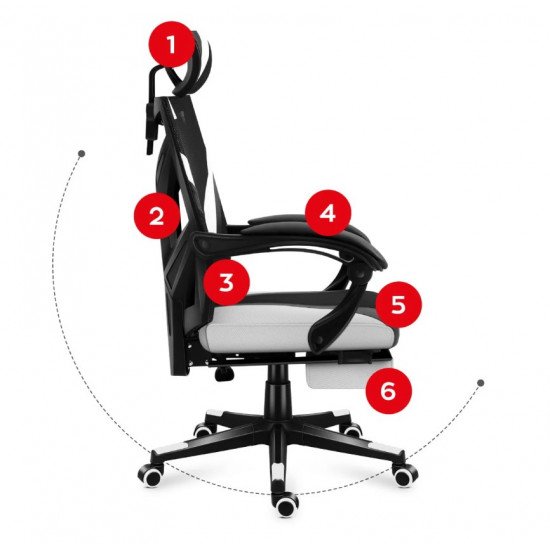 Huzaro Combat 5.0 White gaming chair