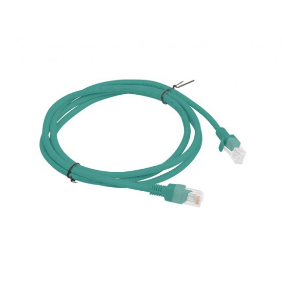 PATCHCORD KAT.5E UTP 1.5M ZIELONY FLUKE PASSED LANBERG 10-PACK