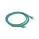 PATCHCORD KAT.5E UTP 2M ZIELONY FLUKE PASSED LANBERG 10-PACK