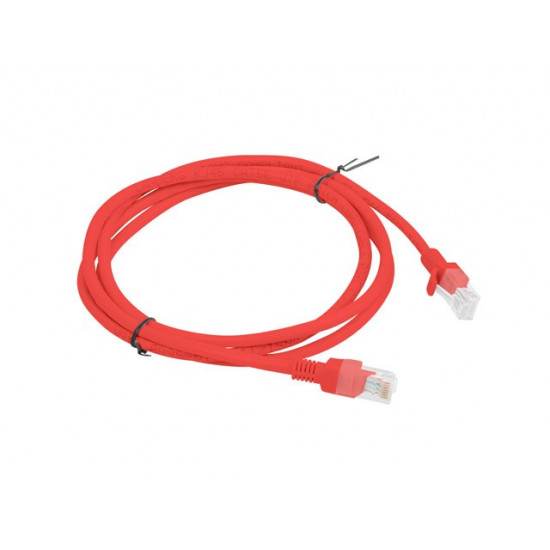 PATCHCORD KAT.5E UTP 1.5M CZERWONY FLUKE PASSED LANBERG 10-PACK