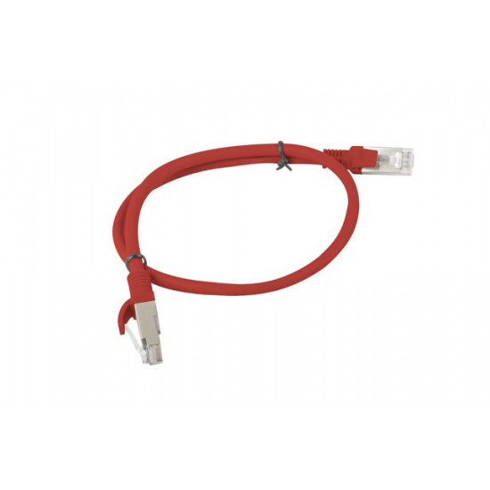 PATCHCORD KAT.6 UTP 0.5M CZERWONY FLUKE PASSED LANBERG 10-PACK