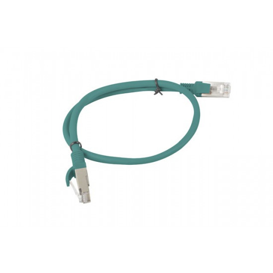 PATCHCORD KAT.6 UTP 0.5M ZIELONY FLUKE PASSED LANBERG 10-PACK