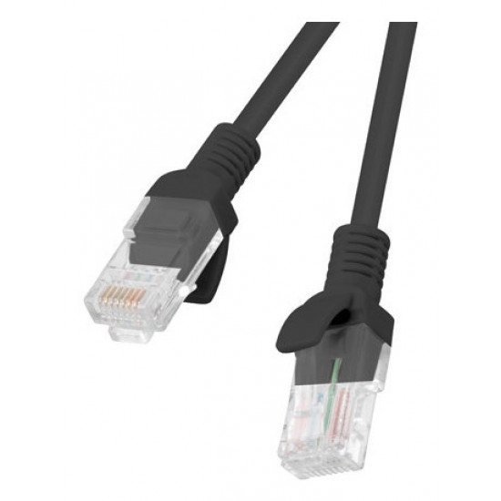 Lanberg PCU5-20CC-0100-BK networking cable Black 1 m Cat5e U/UTP (UTP)