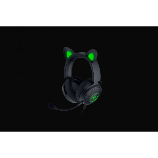 Razer Wired, Over-Ear, Black, Gaming Headset, Kraken V2 Pro, Kitty Edition