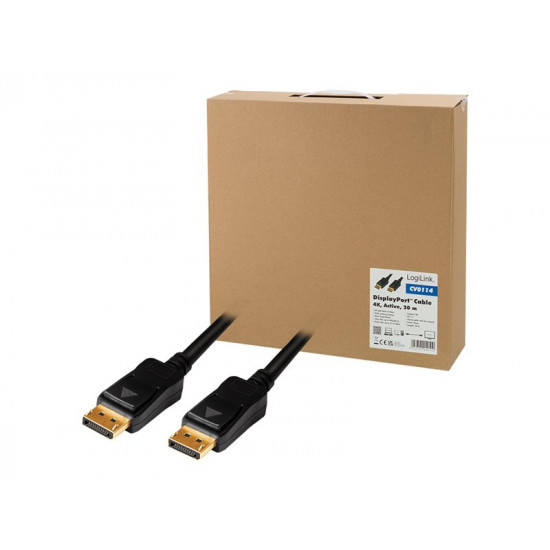 LOGILINK CV0114 - 4K DisplayPort active cable 20 m