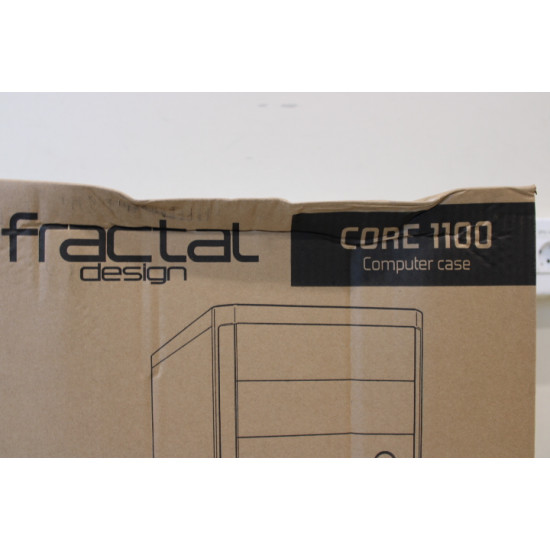 SALE OUT. Fractal Design Core 1100, Black | Fractal Design | CORE 1100 | Black | Micro ATX | DAMAGED PACKAGING | Power supply included No | ATX PSUs, up to 185mm if a typical-length optical drive is mounted