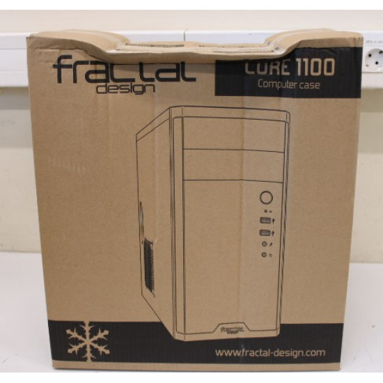 SALE OUT. Fractal Design Core 1100, Black | Fractal Design | CORE 1100 | Black | Micro ATX | DAMAGED PACKAGING | Power supply included No | ATX PSUs, up to 185mm if a typical-length optical drive is mounted