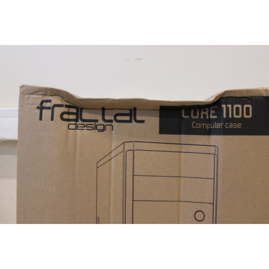 SALE OUT. Fractal Design Core 1100, Black | Fractal Design | CORE 1100 | Black | Micro ATX | DAMAGED PACKAGING | Power supply included No | ATX PSUs, up to 185mm if a typical-length optical drive is mounted