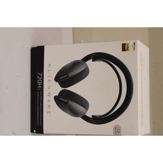 SALE OUT. Dell Alienware Dual Mode Wireless Gaming Headset - AW720H (Dark Side of the Moon) | Dell | Alienware Dual Mode Wireless Gaming Headset | AW720H | Wireless | Over-Ear | DAMAGED PACKAGING, USED AS DEMO | Noise canceling | Wireless