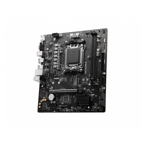 MSI PRO A620M-B | Processor family AMD | Processor socket AM5 | DDR5 | Supported hard disk drive interfaces SATA, M.2 | Number of SATA connectors 4