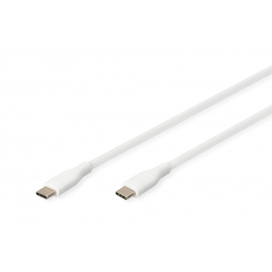 Digitus Silicone Connection Cable | AK-300341-010-W | USB-C to USB-C