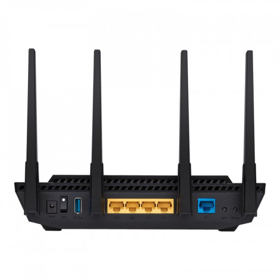 Wireless Router|ASUS|Wireless Router|3000 Mbps|Mesh|Wi-Fi 5|Wi-Fi 6|IEEE 802.11 b/g|IEEE 802.11n|USB 3.2|1 WAN|4x10/100/1000M|Number of antennas 4|RT-AX58U