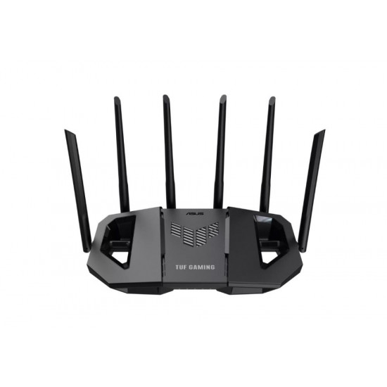 Wireless Router|ASUS|Router|6500 Mbps|Mesh|Wi-Fi 6|Wi-Fi 7|IEEE 802.11a|IEEE 802.11b|IEEE 802.11g|IEEE 802.11ac|IEEE 802.11ax|USB 3.2|3x2.5GbE|1x2.5GbE|Number of antennas 6|TUFGAMINGBE6500