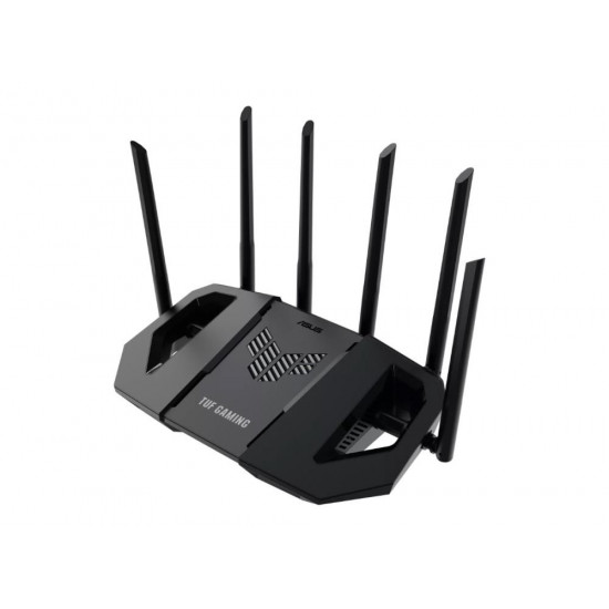 Wireless Router|ASUS|Router|6500 Mbps|Mesh|Wi-Fi 6|Wi-Fi 7|IEEE 802.11a|IEEE 802.11b|IEEE 802.11g|IEEE 802.11ac|IEEE 802.11ax|USB 3.2|3x2.5GbE|1x2.5GbE|Number of antennas 6|TUFGAMINGBE6500