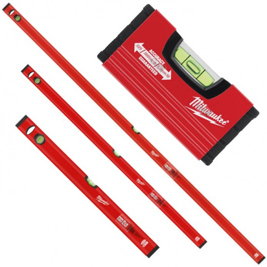 MILWAUKEE SPIRIT LEVEL SET SLIM 10/60/120/180