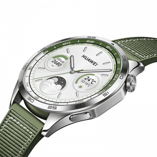 GT 4 | Smart watch | GPS (satellite) | AMOLED | 46mm | Waterproof | Green Woven