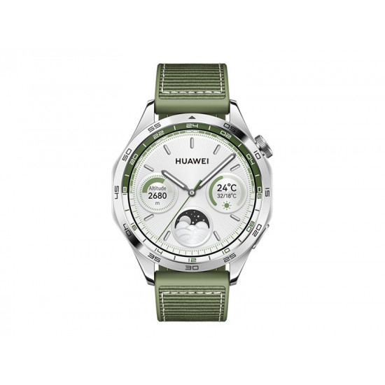 GT 4 | Smart watch | GPS (satellite) | AMOLED | 46mm | Waterproof | Green Woven