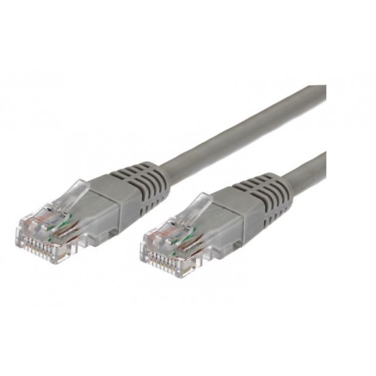 Patch cable cat.6 RJ45 UTP 2m. grey - pack of 10