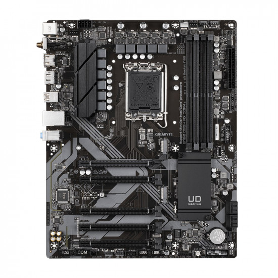 Gigabyte B760 DS3H AX DDR4 Motherboard - Supports Intel Core 14th CPUs, 8+2+1 Phases Digital VRM, up to 5333MHz DDR4 (OC), 2xPCIe 4.0 M.2, Wi-Fi 6E, GbE LAN, USB 3.2 Gen 2