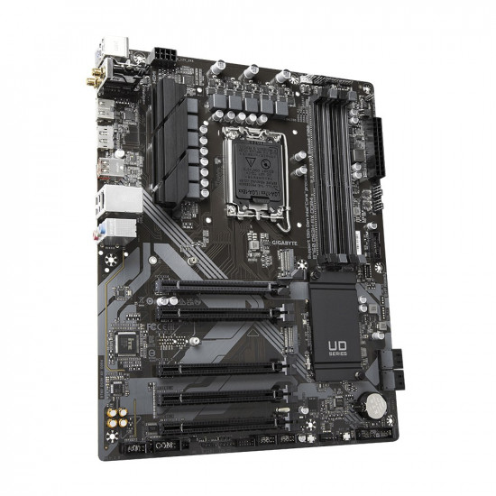 Gigabyte B760 DS3H AX DDR4 Motherboard - Supports Intel Core 14th CPUs, 8+2+1 Phases Digital VRM, up to 5333MHz DDR4 (OC), 2xPCIe 4.0 M.2, Wi-Fi 6E, GbE LAN, USB 3.2 Gen 2