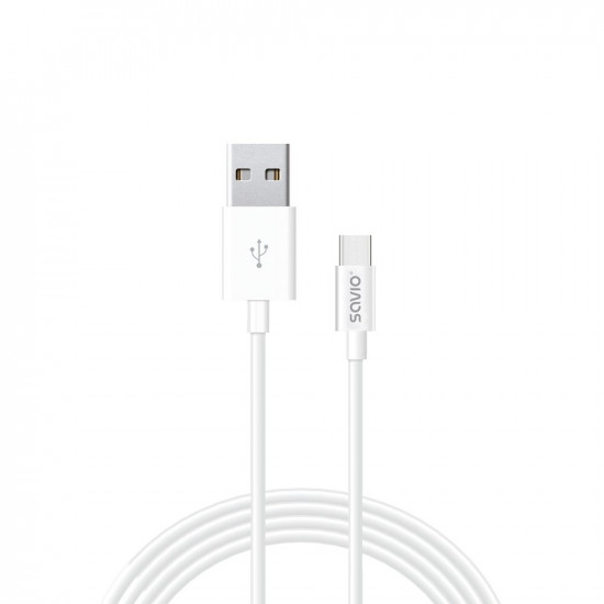 Savio CL-125 USB cable USB 2.0 1 m USB A USB C White