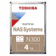 Toshiba N300 NAS internal hard drive 4 TB 7200 RPM 256 MB 3.5 Serial ATA III