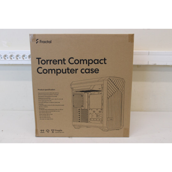 SALE OUT. Fractal Design Torrent Compact White TG Clear tint Fractal Design Torrent Compact TG Clear Tint Side window White DAMAGED PACKAGING ATX | Fractal Design Torrent Compact TG Clear Tint | Side window | White | DAMAGED PACKAGING | ATX