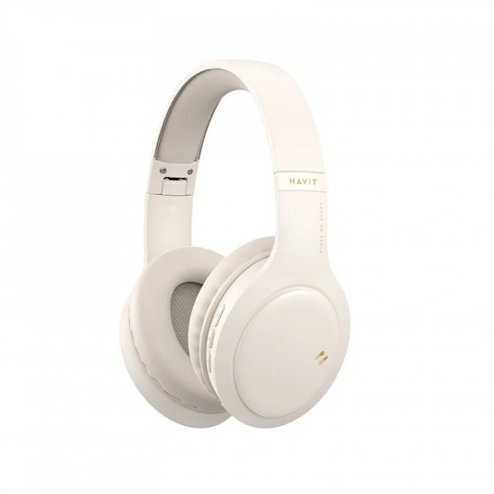 Havit H633BT - wireless on-ear headphones, beige