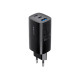 Havit UC20 - GaN 65 W three-port travel charger, black